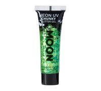 Moon Creations - Gel néon à grosses paillettes Moon Glow vert