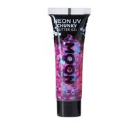 Moon Creations - Gel néon à grosses paillettes Moon Glow violet