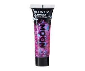 Moon Creations - Gel néon à grosses paillettes Moon Glow violet