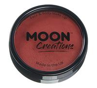 Moon Creations Maquillage professionnel visage et corps | Moules à gâteaux professionnels avec peinture colorée pour maquillage | pour enfants, adultes, festival, Halloween, rouge foncé, 36 g