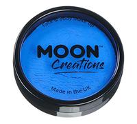 Moon Creations Maquillage professionnel visage et corps | Moules à gâteaux professionnels avec peinture colorée pour maquillage | pour enfants, adultes, festival, Halloween, bleu royal, 36 g