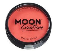 Moon Creations Maquillage professionnel visage et corps | Moules à gâteaux professionnels avec peinture colorée pour maquillage | pour enfants, adultes, festival, Halloween, corail, 36 g