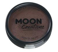 Moon Creations Maquillage professionnel visage et corps | Moules à gâteaux professionnels avec peinture colorée pour maquillage | pour enfants, adultes, festival, Halloween, marron foncé, 36 g