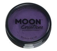 Moon Creations Maquillage professionnel visage et corps | Moules à gâteaux professionnels avec peinture colorée pour maquillage | pour enfants, adultes, festival, Halloween, violet, 36 g