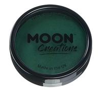 Moon Creations Maquillage professionnel visage et corps | Moules à gâteaux professionnels avec peinture colorée pour maquillage | pour enfants, adultes, festival, Halloween, vert foncé, 36 g