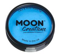 Moon Creations Maquillage professionnel visage et corps | Moules à gâteaux professionnels avec peinture colorée pour maquillage | pour enfants et adultes, festival Halloween, ciel bleu, 36 g