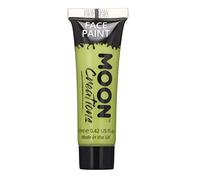 Moon Creations Tubes de peinture pour le visage et le corps | Peinture pour le visage prête à l'emploi | Sans cruauté | pour enfants, adultes, Halloween et plus encore, vert citron, 12 ml