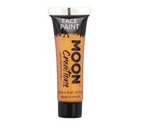 Moon Creations Tubes de peinture pour le visage et le corps | Peinture pour le visage prête à l'emploi | Sans cruauté | Peinture pour le visage pour enfants, adultes, Halloween et plus, Orange, 12 ml