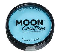 Moon CreationsMaquillage professionnel visage et corps | Moules à gâteaux professionnels avec peinture colorée pour maquillage | pour enfants, adultes, festival, Halloween, bleu clair, 36 g