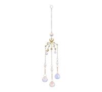 Moon, Cristaux | Attrape-Vent en Soleil et Lune,Pendentif Prisme, décor de fenêtre Lumineux, Ornement Prisme Suspendu pour Femmes, Maman, Grand-mère