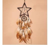 Moon Dream Catcher, Black Boho Sun Moon Star Dreamcatcher, Tenture murale faite à la main pour chambre d'enfant,étoile noire