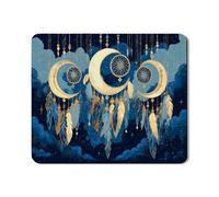Moon Dreamy Catcher Tapis de protection supérieure pour lave-linge et sèche-linge - Motif ciel nocturne bohème - Caoutchouc antidérapant et imperméable - Pour buanderie - 50,8 x 61 cm