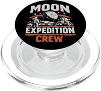 Moon Expedition Crew Rétro Espace Lunaire PopSockets PopGrip pour MagSafe