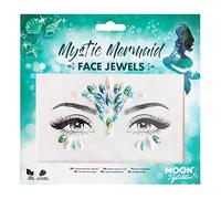 Moon Glitter Bijoux pour le visage, Bijoux pour le corps du visage du Festival, Autocollants scintillants pour les yeux, Bijoux de tatouage temporaires (Sirène mystique)