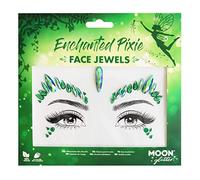 Moon Glitter Bijoux pour le visage, Bijoux pour le corps du visage du Festival, Autocollants scintillants pour les yeux, Bijoux de tatouage temporaires (Enchanté Pixie)