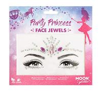 Moon Glitter Bijoux pour le visage, Bijoux pour le corps du visage du Festival, Autocollants scintillants pour les yeux, Bijoux de tatouage temporaires (Princesse de fête)