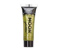 Moon Glitter - Gel brillant fin classique - 12ml - Or - Pailleté pour visage.