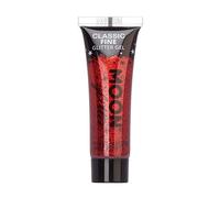 Moon Glitter - Gel brillant fin classique - 12ml - Rouge - Pailleté pour visage.