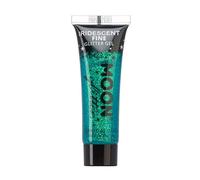 Moon Glitter - Gel brillant fin iridescent - 12ml - Vert - Pailleté pour visage.