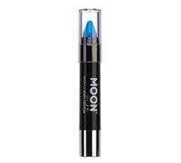 Moon Glow Bâton de peinture UV néon, pastel corporel pour le visage et le corps, Bleu Intense