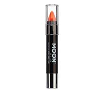 Moon Glow Bâton de peinture UV néon, pastel corporel pour le visage et le corps, Orange Intense