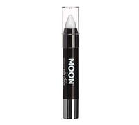 Moon Glow Bâton de peinture UV néon, pastel corporel pour visage et corps, blanc, 3,5 g