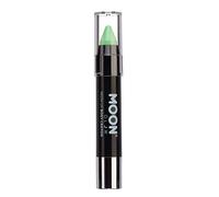 Moon Glow Bâton de peinture UV néon, pastel corporel pour visage et corps, Vert pastel, 3,5 g