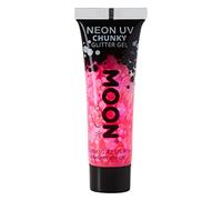 Moon Glow Gel UV pailleté pour visage et corps fluo Rose vif 12 ml (lot de 1)