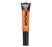 Moon Glow - Mascara néon UV 15ml Orange. qui produisent un effet fluo incroyable sous la lumière ultraviolette ou noire !