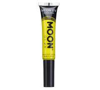 Moon Glow Mascara UV néon | Couleur néon vive, brille sous un éclairage UV | Maquillage néon, jaune foncé, 15 ml (paquet de 1)
