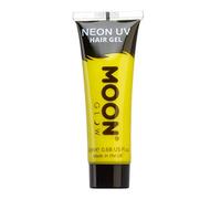 Moon Glow Neon UV Gel capillaire - Teinture temporaire lavable - Point and Glow, Jaune foncé, 20 ml (lot de 1)