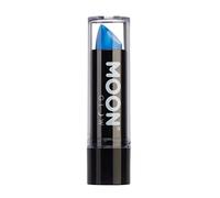 Moon Glow Neon UV Rouge à lèvres - Rouge à lèvres couleur néon brillant - Brille sous les rayons UV, bleu profond, 1 pièce (lot de 1)