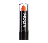 Moon Glow Neon UV Rouge à lèvres - Rouge à lèvres couleur néon brillant - Brille sous les rayons UV, Orange foncé, 1 pièce (Lot de 1)