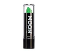 Moon Glow Neon UV Rouge à lèvres - Rouge à lèvres couleur néon brillant - Brille sous les rayons UV, vert foncé, 1 pièce (lot de 1)