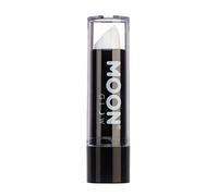 Moon Glow Neon UV Rouge à lèvres - Rouge à lèvres de couleur fluo brillant - Brille sous les rayons UV, Blanc, 1 pièce (Lot de 1)