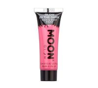 Moon Glow Peinture phosphorescente pour le visage et le corps - Phosphorescente - Charge to Glow, Rose, 12 ml (lot de 1)