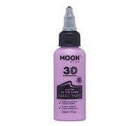 Moon Glow Peinture textile 3D phosphorescente : peinture textile pour vêtements, t-shirts, sacs, chaussures et toile, violet, 34 ml (lot de 1)