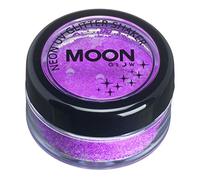 Moon Glow Shaker à paillettes UV néon - Brille brillamment sous un éclairage UV, Violet, 5 g