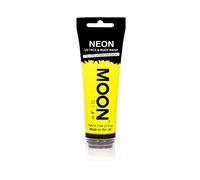 Moon Glow Supersize Neon UV Peinture visage et corps - avec applicateur éponge, Jaune foncé, 75 ml
