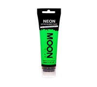 Moon Glow Supersize Neon UV Peinture visage et corps - avec applicateur éponge, Vert foncé, 75 ml