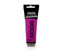 Moon Glow Supersize Neon UV Peinture visage et corps - avec applicateur éponge, Violet foncé, 75 ml