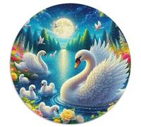 Moon Lake Puzzle pour Adultes De Qualité Supérieure Jeu Éducatif Défi Jouets Décoration Moderne Jeu Cadeau Unique 1000pcs (67.5x67.5cm)