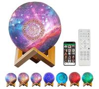 Moon Lamp Bluetooth Speaker 3D Moon Night Light 7 Colors LED Night Light Color Changing Bedside Lamp Table