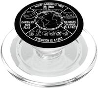 Moon Landing Changement Climate Change Evolution is True Science PopSockets PopGrip pour MagSafe