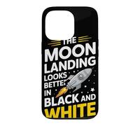 Moon Landing Hoax Conspiracy Faux canular de Lune Coque pour iPhone 13 Pro