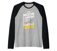 Moon Landing Hoax Conspiracy Faux canular de Lune Manche Raglan