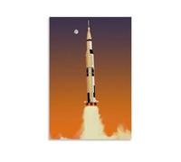 Moon Landing NASA Saturn V Apollo 11 (11) - Poster mural à suspendre - Décoration familiale - 30 x 45 cm