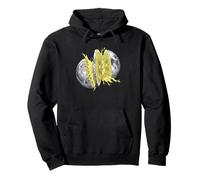 Moon Lemon Slice Fresh Juice Splash - Art Spatial surréaliste Sweat à Capuche