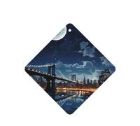 Moon Light New York City Lot de 4 désodorisants de voiture durables pour homme et femme - Tablettes d'aromathérapie à suspendre - Parfum lavande
