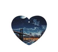 Moon Light New York City Lot de 4 désodorisants de voiture durables pour homme et femme - Tablettes d'aromathérapie à suspendre - Parfum lavande